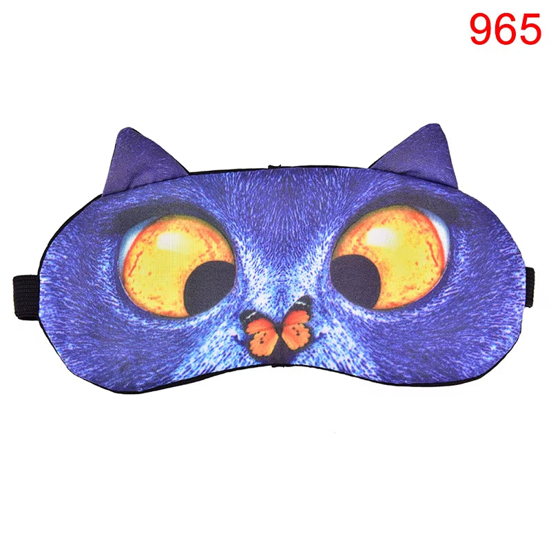 Cartoon Sleep Eye Mask Cute Funny Anime Eye Cover Sleeping Mask Eye Shade Band Blindfolds Sleep Aids Travel Rest Eyepatch