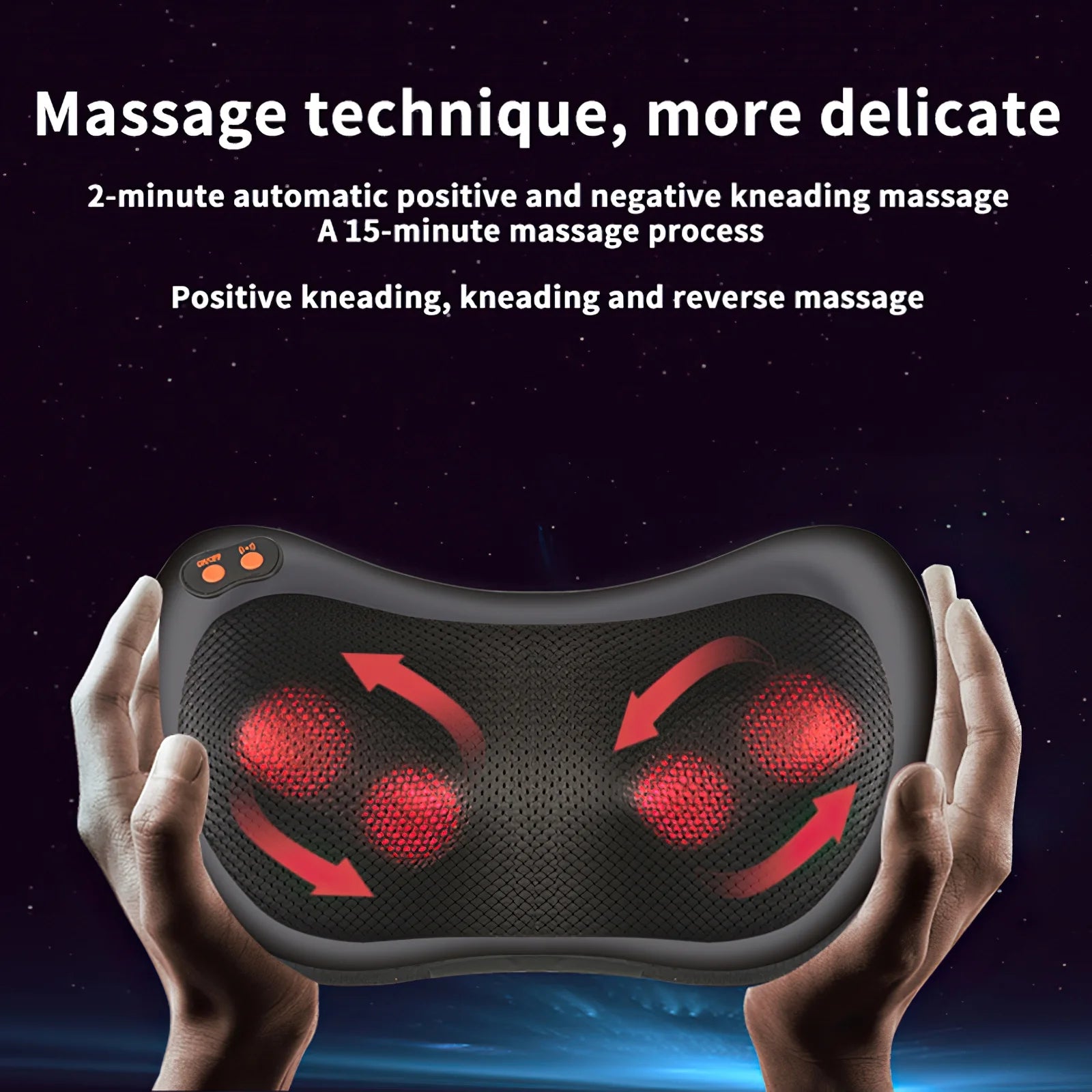 Shiatsu Neck Massager Pillow with Heat, Electric Back Massager for Shoulder, Back, Leg, Deep Tissue Kneading Massage to Relax Muscles, Massage Pillow Gift for Women/Men