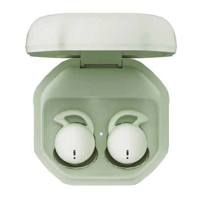 Sleep Earphones Bluetooth Sports Headphone, Wireless Music Sleeping Headphones Noise-Canceling Earbuds Mini Earphones Bluetooth 5.3 Hidden Headphones for Side Sleepers/Work,Light Green