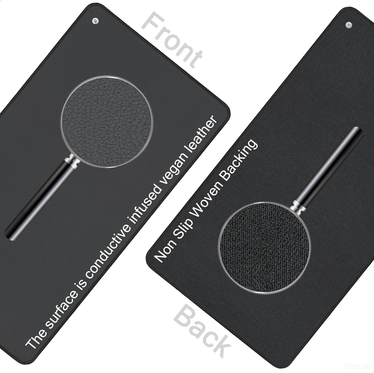 Grounding Mat Earth Pad Grounded Feet Mat 23.6X35.4 Inch Grounding Mat for Desk Floor with Cord Better Sleep,Balance