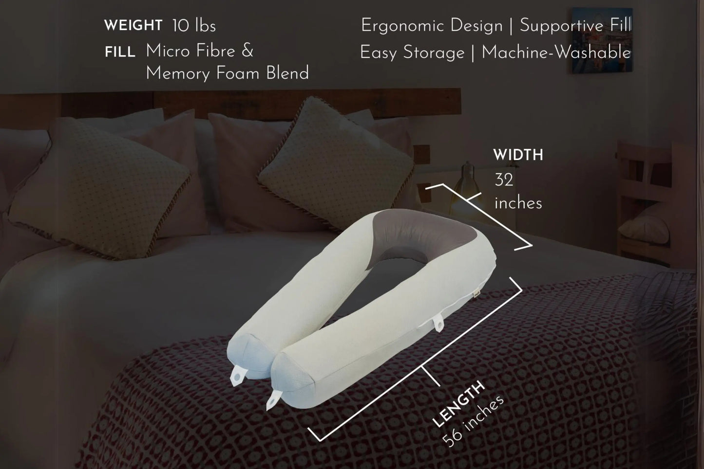 Hugl Cooling Body Pillow