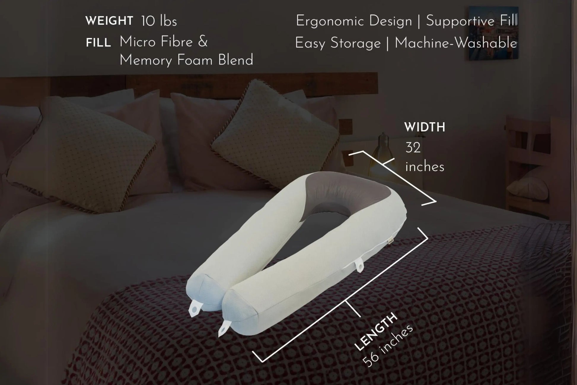 Hugl Cooling Body Pillow