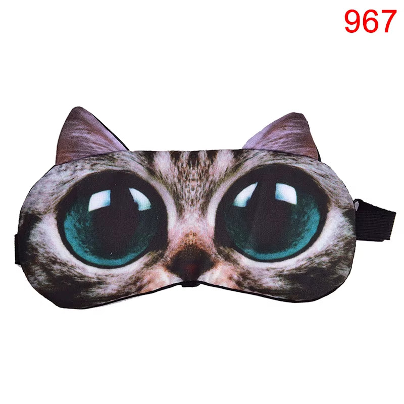 Cartoon Sleep Eye Mask Cute Funny Anime Eye Cover Sleeping Mask Eye Shade Band Blindfolds Sleep Aids Travel Rest Eyepatch