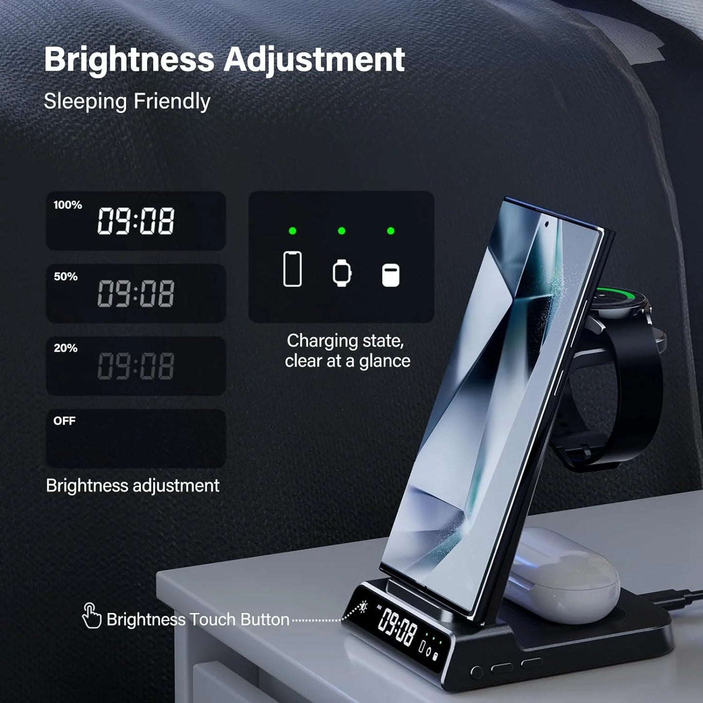 3-In-1 Samsung Galaxy Wireless Charging Station