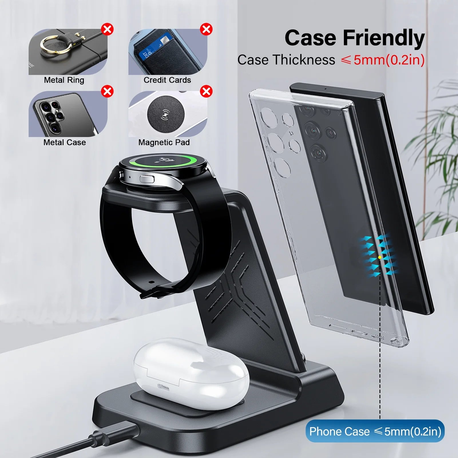 3-In-1 Samsung Galaxy Wireless Charging Station