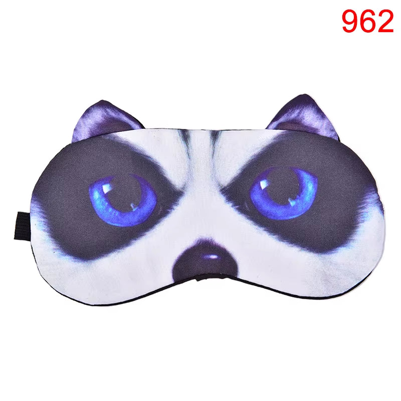 Cartoon Sleep Eye Mask Cute Funny Anime Eye Cover Sleeping Mask Eye Shade Band Blindfolds Sleep Aids Travel Rest Eyepatch