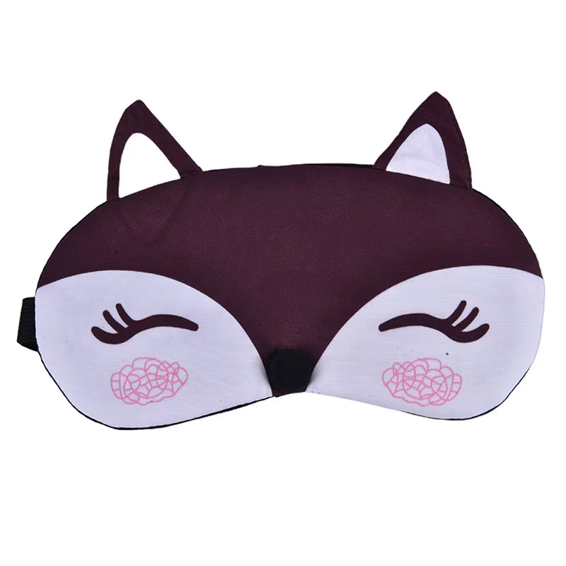 Cartoon Sleep Eye Mask Cute Funny Anime Eye Cover Sleeping Mask Eye Shade Band Blindfolds Sleep Aids Travel Rest Eyepatch