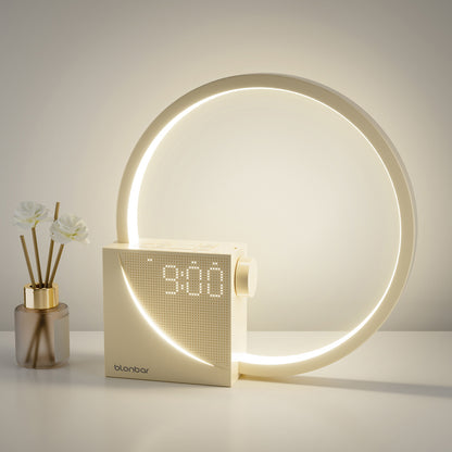Alarm Clock White Noise 5V2A USB Charging Touch Small Night Lamp